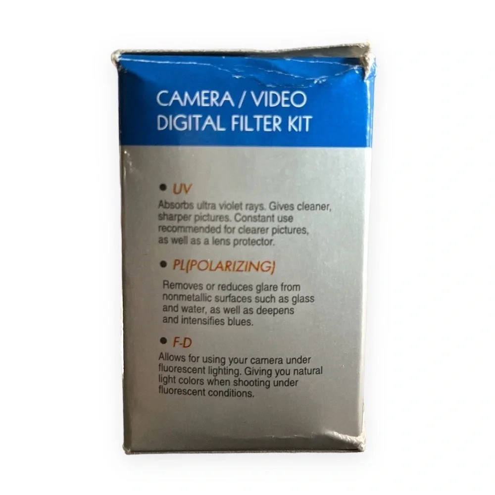 Crystal Vision Camera or‎ Video Filter Kit For 52mm Multi Coated 3 Piece Set